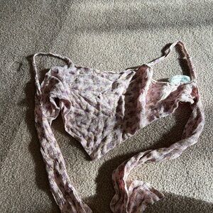 Chic Floral Pink Blouse for Women